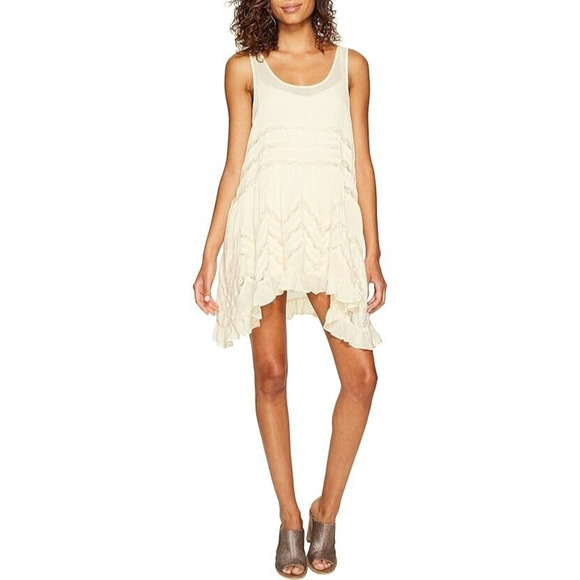 INTIMATELY‎ FREE PEOPLE $88 Sleeveless Voile Trapeze Slip Dress Tea Combo XS - Picture 1 of 4